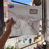 Mouthblown White Multicolor Fremont (S1 55) Sheet Glass