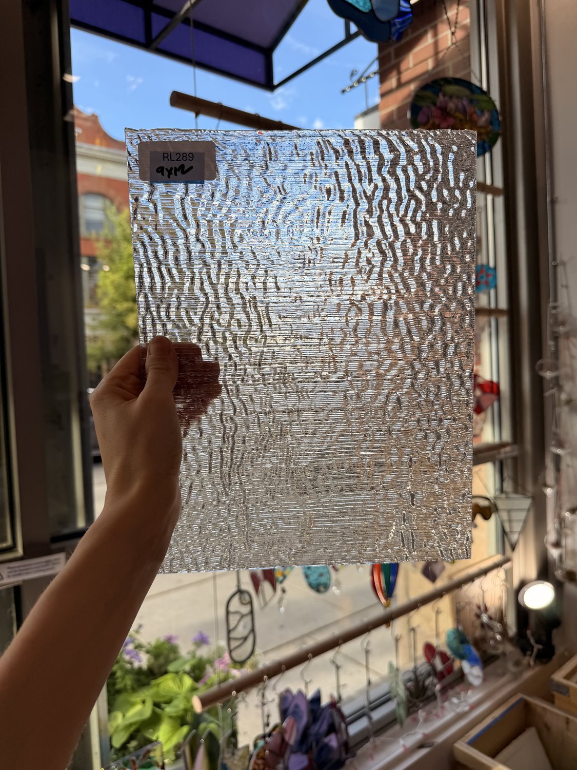 Clear Fipple Textured Sheet Glass Fusible 96 COE (UBY 57 0096)