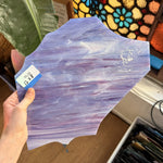 Rare Pink Purple Mixed Spectrum Pearl Opal Sheet Glass