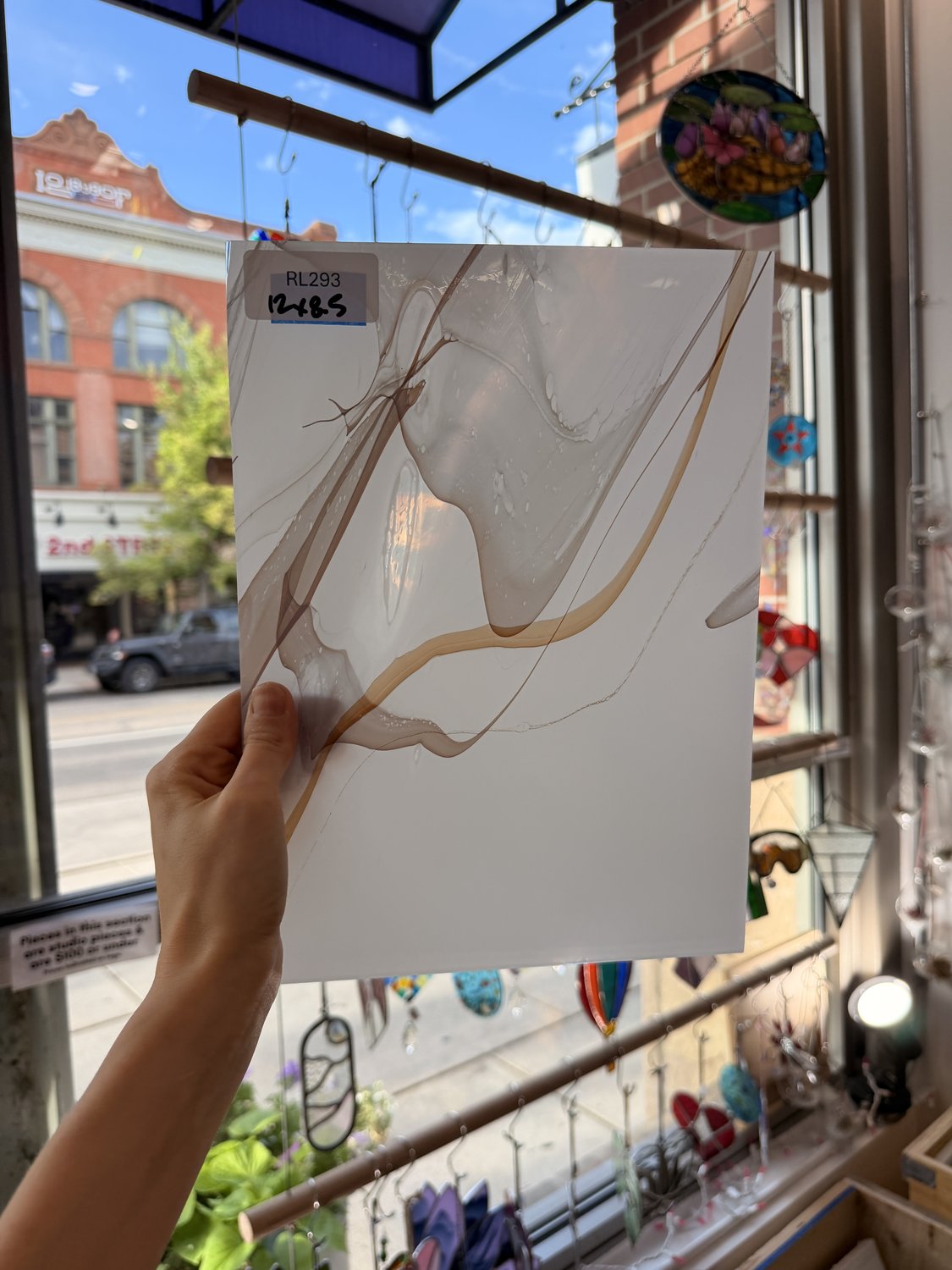 Mouthblown White Multicolor Fremont (S1 55) Sheet Glass