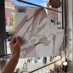 Mouthblown White Multicolor Fremont (S1 55) Sheet Glass