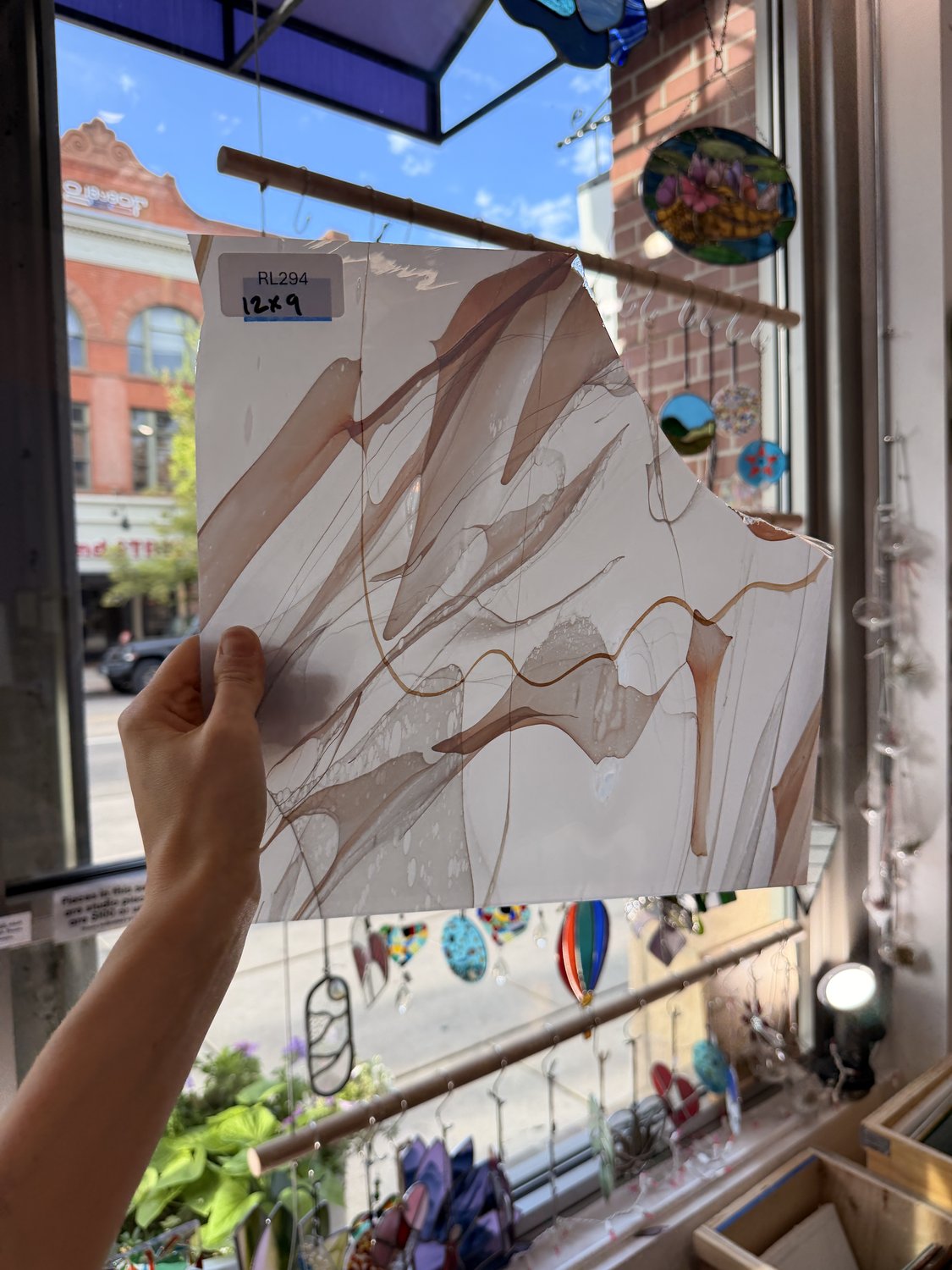 Mouthblown White Multicolor Fremont (S1 55) Sheet Glass