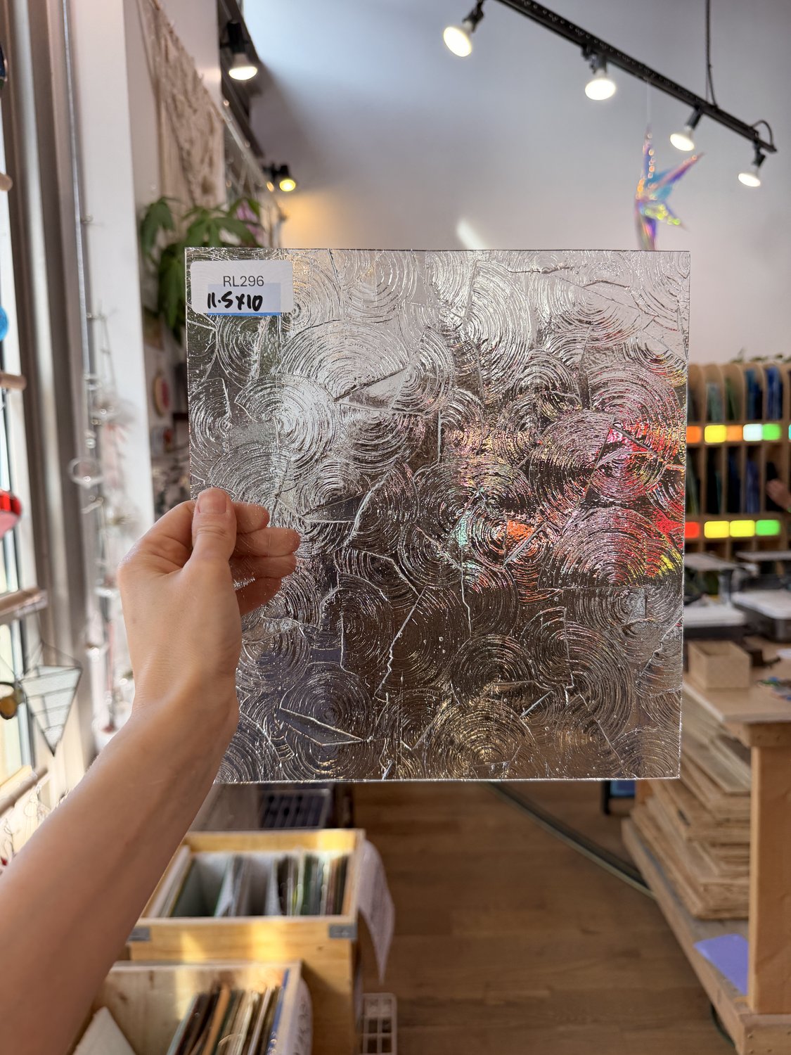 Clear Rondalite Textured Kokomo Sheet Glass