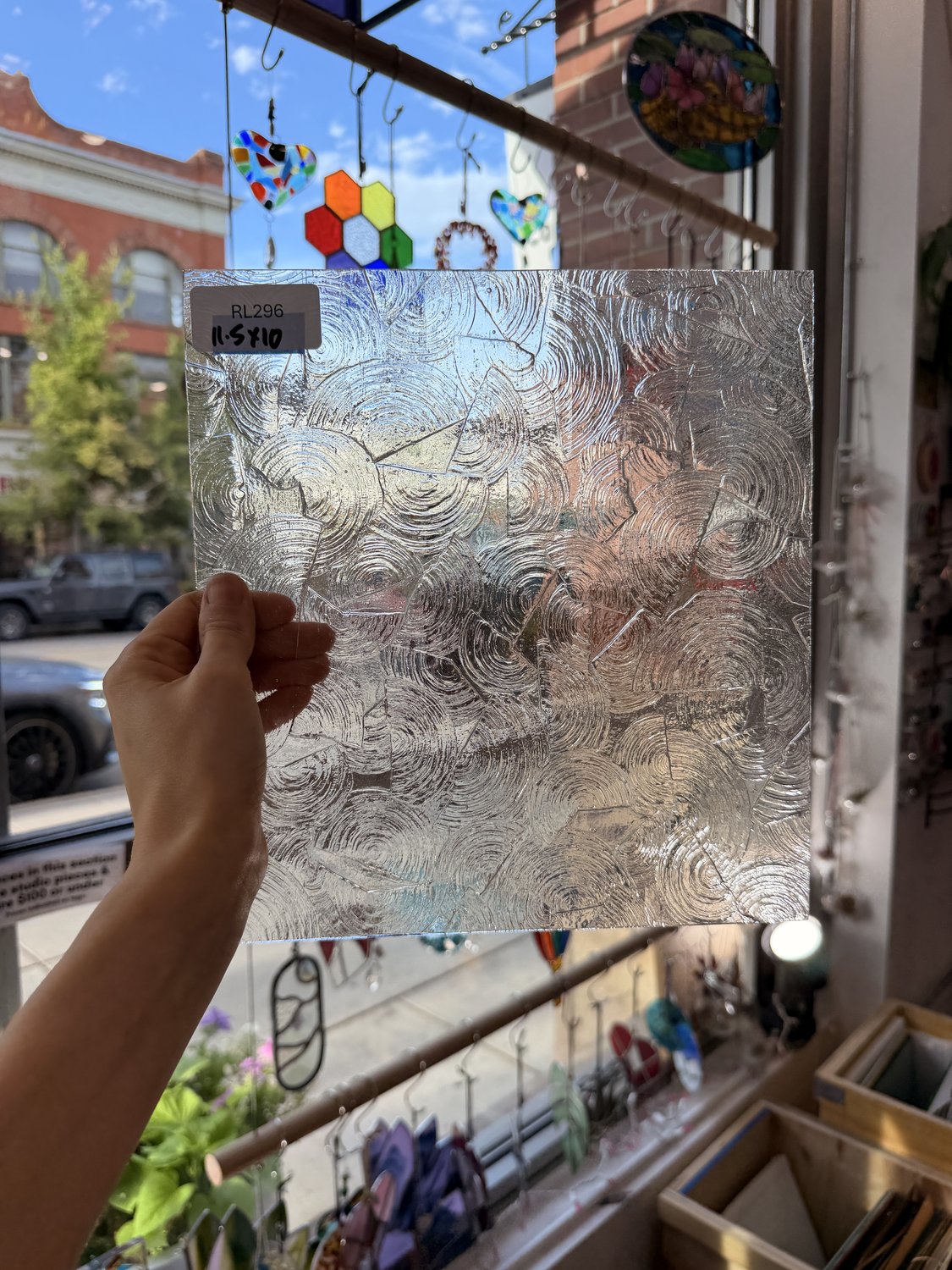 Clear Rondalite Textured Kokomo Sheet Glass