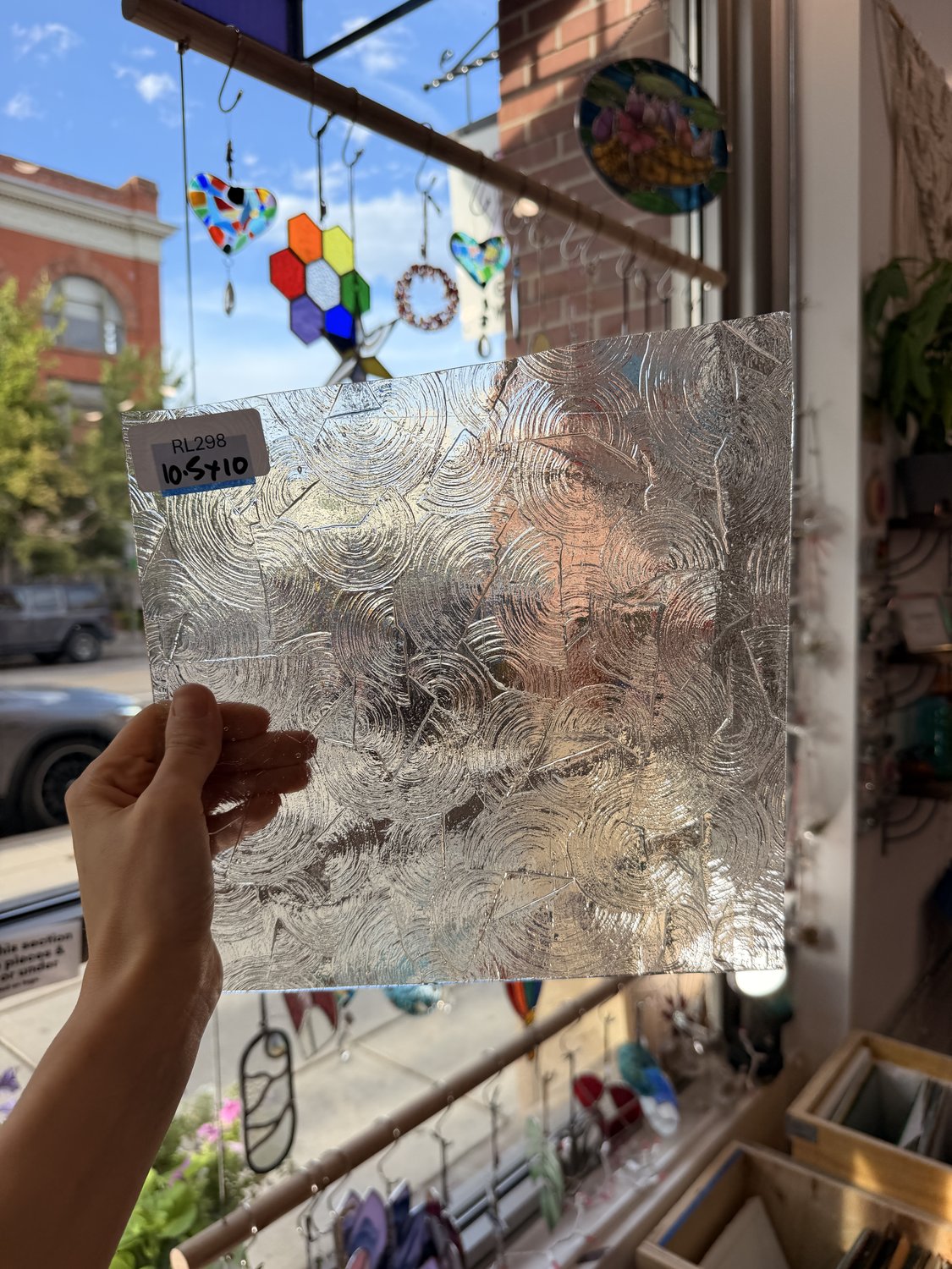 Clear Rondalite Textured Kokomo Sheet Glass