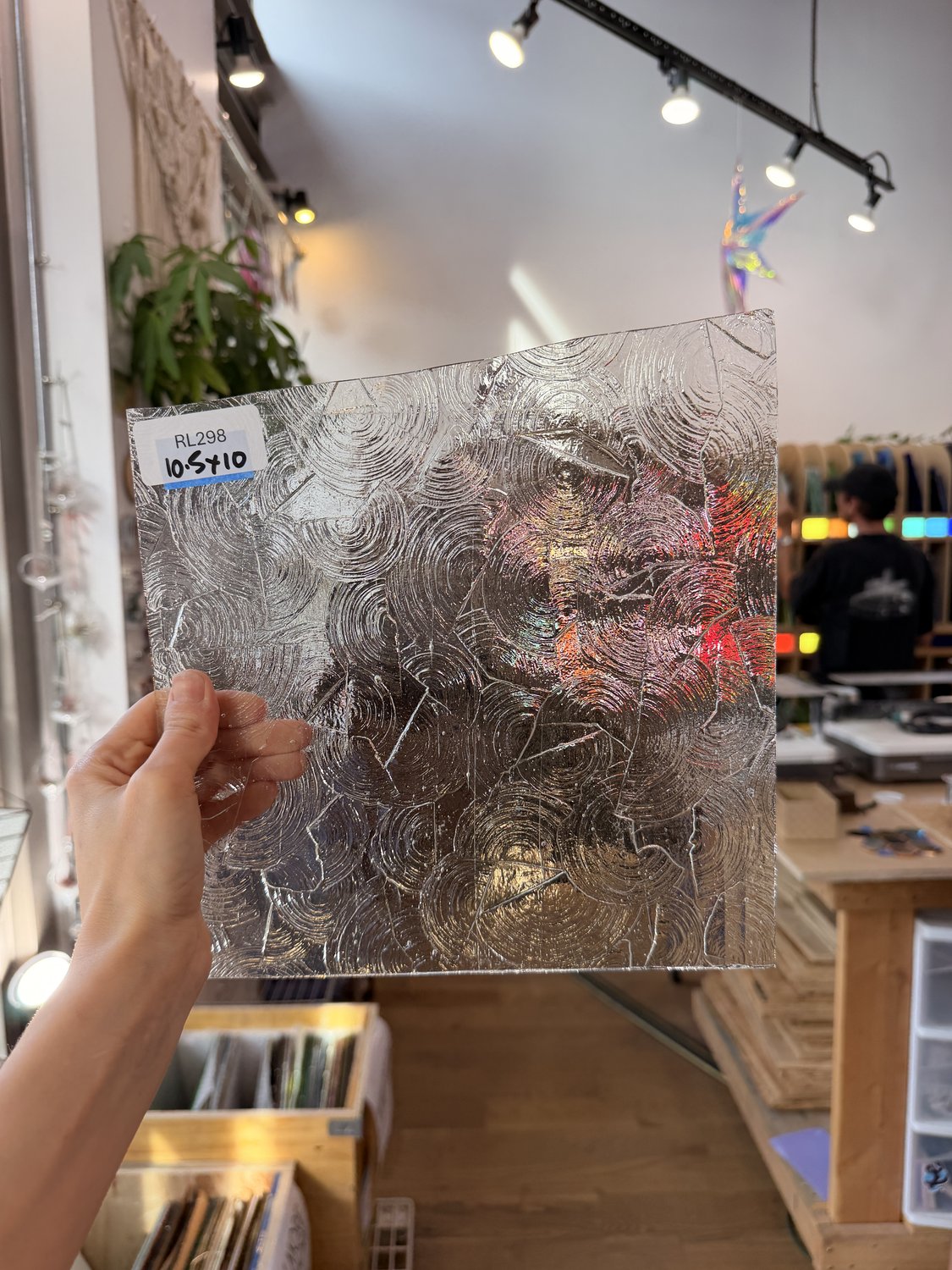 Clear Rondalite Textured Kokomo Sheet Glass
