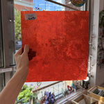Orange Cathedral Transparent Textured Vertigo Kokomo Sheet Glass