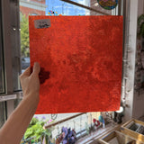 Orange Cathedral Transparent Textured Vertigo Kokomo Sheet Glass