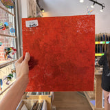 Orange Cathedral Transparent Textured Vertigo Kokomo Sheet Glass