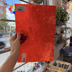 Orange Cathedral Transparent Textured Vertigo Kokomo Sheet Glass