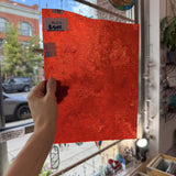 Orange Cathedral Transparent Textured Vertigo Kokomo Sheet Glass