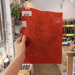 Orange Cathedral Transparent Textured Vertigo Kokomo Sheet Glass