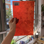 Orange Cathedral Transparent Textured Vertigo Kokomo Sheet Glass