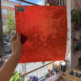 Orange Cathedral Transparent Textured Vertigo Kokomo Sheet Glass