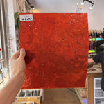 Orange Cathedral Transparent Textured Vertigo Kokomo Sheet Glass