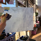 Periwinkle Stipple Youghiogheny Sheet Glass