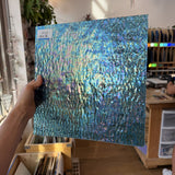 Iridescent Transparent Peacock Blue Tight Ripple Kokomo Sheet Glass – RL325