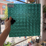 Teal Transparent Textured Celtic Kokomo Sheet Glass