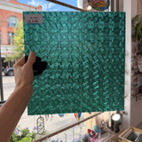 Teal Transparent Textured Celtic Kokomo Sheet Glass