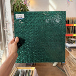 Teal Transparent Textured Celtic Kokomo Sheet Glass