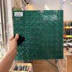 Teal Transparent Textured Celtic Kokomo Sheet Glass
