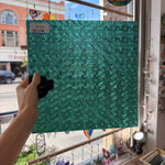 Teal Transparent Textured Celtic Kokomo Sheet Glass