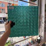 Teal Transparent Textured Celtic Kokomo Sheet Glass
