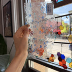Choice Fracture Blue Green Transparent Sheet Glass – RL335