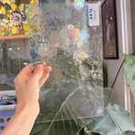 Choice Fracture Blue Green Transparent Sheet Glass – RL336