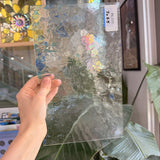 Choice Fracture Blue Green Transparent Sheet Glass – RL336
