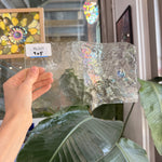 Choice Fracture Blue Green Transparent Sheet Glass – RL337