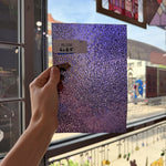 Iridescent Purple 311V Dew Drop Textured Transparent Wissmach Sheet Glass – RL338