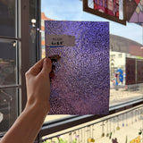 Iridescent Purple 311V Dew Drop Textured Transparent Wissmach Sheet Glass – RL338