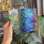 Iridescent Purple 311V Dew Drop Textured Transparent Wissmach Sheet Glass – RL339