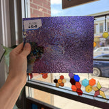 Iridescent Purple 311V Dew Drop Textured Transparent Wissmach Sheet Glass – RL339