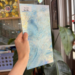 Blue White Iridescent Wissmach Sheet Glass – RL349