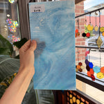 Blue White Iridescent Wissmach Sheet Glass – RL349