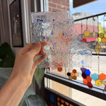 Choice Fracture Blue Green Transparent Sheet Glass – RL352