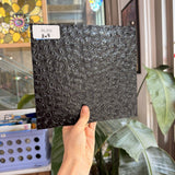 Black Textured Wissmach Florentine Sheet Glass Fusible 96 COE – RL355