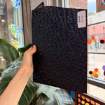 Black Textured Wissmach Florentine Sheet Glass Fusible 96 COE – RL356