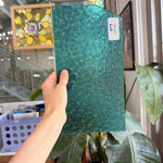 Robins Egg Blue Transparent Textured Wissmach Florentine Sheet Glass
