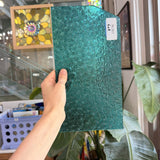 Robins Egg Blue Transparent Textured Wissmach Florentine Sheet Glass
