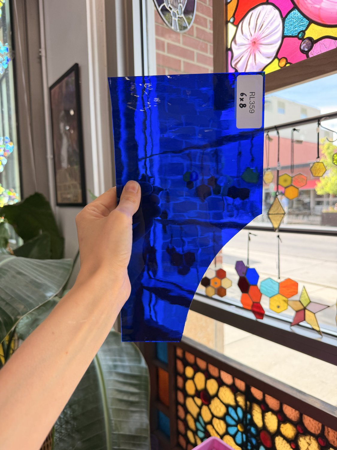 Dark Blue Transparent Oceanside Waterglass Fusible 96 COE Sheet Glass