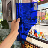 Dark Blue Transparent Oceanside Waterglass Fusible 96 COE Sheet Glass