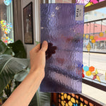 Grape Rough Rolled Oceanside Fusible 96 COE Sheet Glass