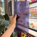 Grape Rough Rolled Oceanside Fusible 96 COE Sheet Glass