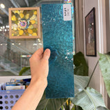 Caribbean Blue Transparent Textured Wissmach Florentine Sheet Glass – RL363