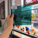 Transparent Teal Kokomo Sheet Glass – RL364