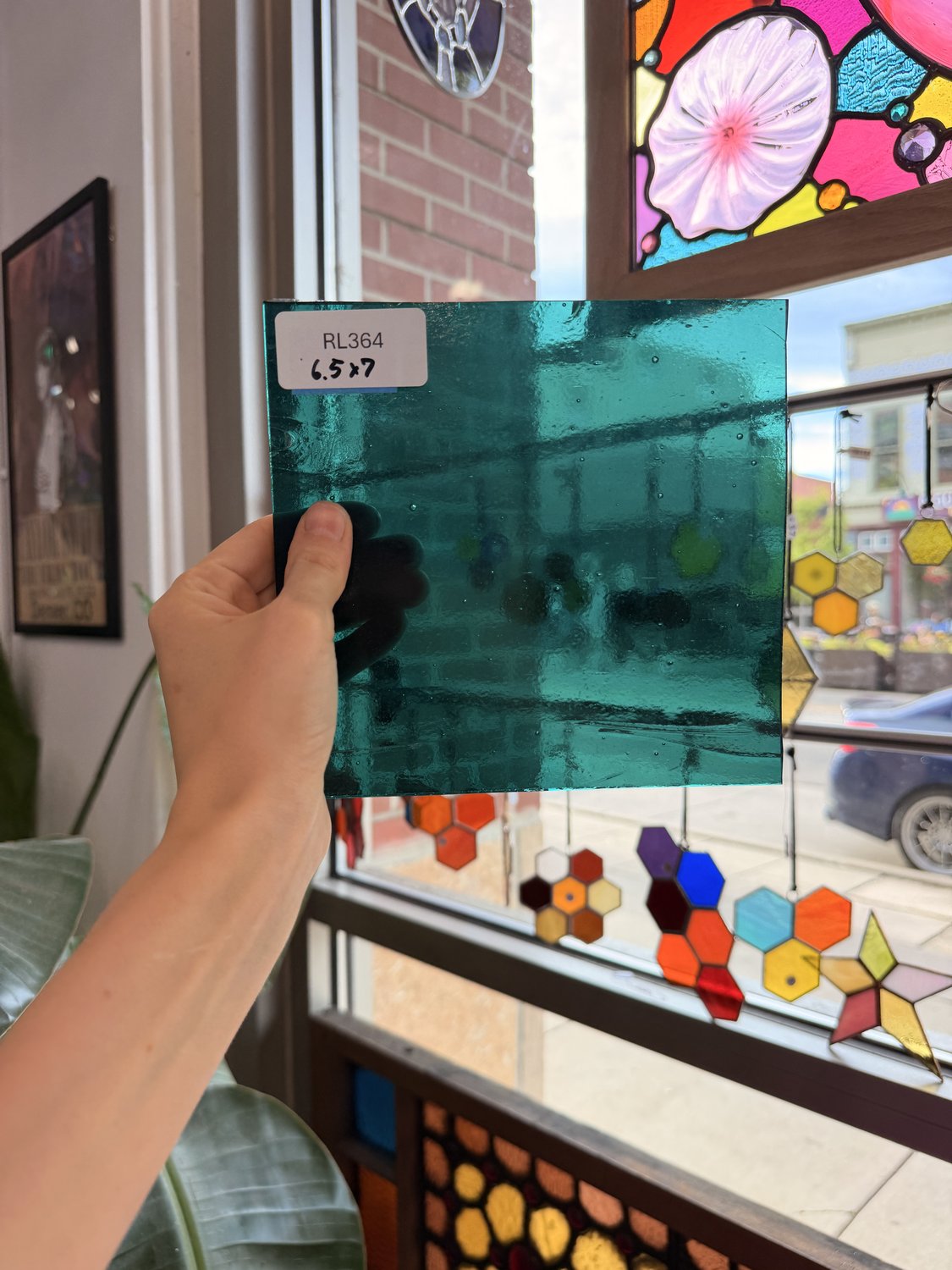 Transparent Teal Kokomo Sheet Glass – RL364