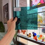 Transparent Teal Kokomo Sheet Glass – RL365